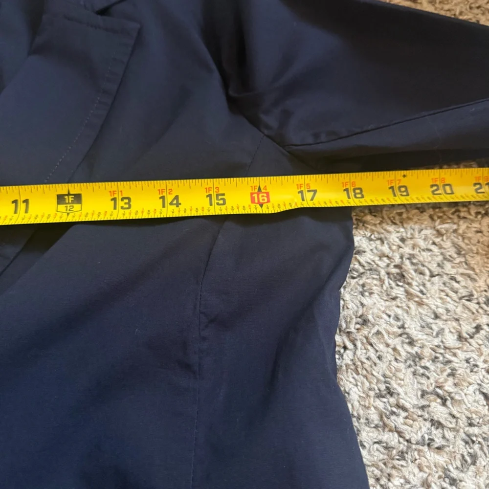 Eileen Fisher Organic Cotten Double Pocket Button Front Blazer Jacket Womens XS - Picture 6 of 10